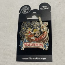 Disney World Pin-closed Maelstrom Attraction Epcot Norway-Mickey & Minnie Viking picture