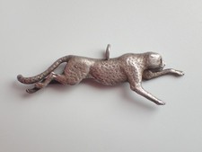 Rare Vintage Sid Bell Pewter Cheetah Wild Kingdom Pendant picture