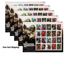 5 Sheets USPS 2024 Dungeons & Dragons D&D 100 Pcs First Class 78¢ MNH picture