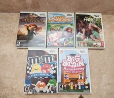 Nintendo Wii Games M&M, Big Brain, Tale Of Despereaux, Monkey Ball, Horse & Me picture