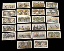 Lot 22 Antique Ingersoll Stereoview Cards Color 3D Hunting Outdoor Scenes picture