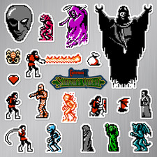 Castlevania II 2 Magnets Simons Quest Nintendo NES Pixel Art 20 Magnet Pack picture