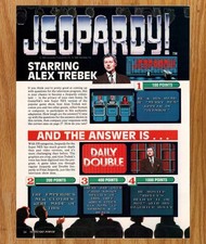 Jeopardy Alex Trebek Game Show NES - Video Game Print Ads Poster Art 1993 picture