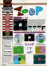 Zoop Super NES Vintage Magazine Ad Page Puzzle Game Viacom 1995 EGM picture