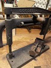Antique Goodell Pratt No 1 Bench Hacksaw Hand Machine 1899 Pat Cast Iron Vise picture