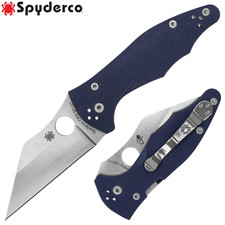Spyderco Yojimbo 2 CPM-SPY27 Satin Blade Cobalt Blue G-10 Handles C85GPCBL2 picture