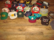 30PC LOT  MLB NFL SNAPBACK HATS CAPS  NCAA  BEER  HAT CAP VINTAGE DEADSTOCK C3 picture