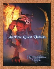 2002 Neverwinter Nights PC Original Advertisement / Retro Promo v1 picture