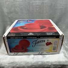 Fiesta Fiestaware Homer Laughlin 4 Pc Place Setting w/ Box Scarlet picture