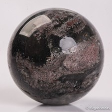 45g32mm Natural Garden/Phantom/Ghost/Lodolite Quartz Crystal Sphere Healing Ball picture
