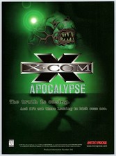 X-Com Apocalypse - PC Game - Aliens - Original Vintage Print Ad Promo Art 1997 picture
