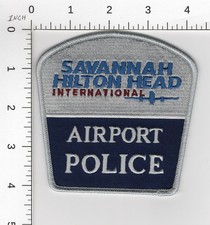 SAVANNAH HILTON HEAD INTERNATIONAL  AIRPORT  🛬 GEORGIA COLLECTIBLE POLICE PATCH picture
