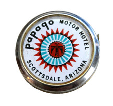 Vintage Papago Motor Hotel Scottsdale Arizona Promotional Small Tape Measure-BRC picture