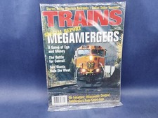 TRAINS Magazine April 1997 NEW Sealed In Original Mailer Megamergers Special picture