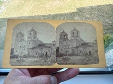 Rare 1870’s H.A. Doerr Stereo view Of The Concepcion Spanish Mission San Antonio picture