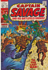 CAPTIAN SAVAGE AND HIS BATTLEFIELD RAIDERS #10  MARVEL  SILVER-AGE 1969  NICE picture
