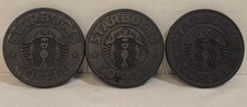 Vintage Starbucks Rubber Coasters 1988 Canadian Made Collector Memorabilia (3) picture
