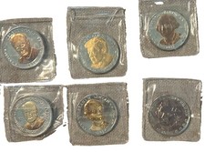 Coin US President Commemorative Lot 1974-1998 Eisenhower JFK Washington Carter picture