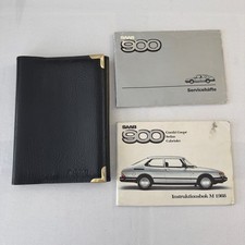 1988 Saab 900 Owners Manual Book Pouch Sedan Convertible Vintage Car SWEDISH picture
