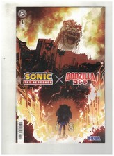 SONIC THE HEDGEHOG X GODZILLA #3 - NIKOLA CIZMESIJA VARIANT COVER B - IDW/2026 picture