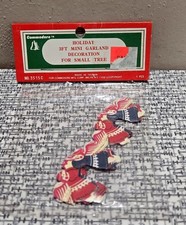 Vtg 3FT MINI Paper GARLAND For Small Tree ANGELS w/ Horns COMMODORE Taiwan NOS picture