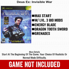 Deus Ex: Invisible War 100% Unlocked All Items Xbox USB Save File picture