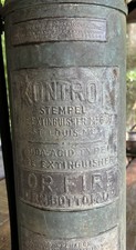 Old Copper KONTROL STEMPEL Fire EXTINGUISHER St Louis , Maryland VTG very old picture
