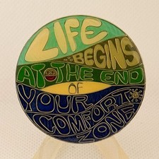 Life Begins At The End Of Your Comfort Zone Geocoin Challenge Coin  G#1 picture