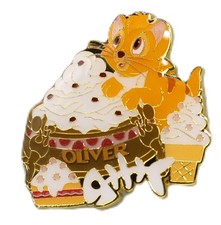 Disney Loungefly Cats & Dogs Treats Mystery Pin - Oliver with Fish and Ice Cream picture