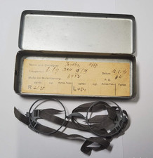 Vintage WW2 German Dienst-Brille Eyeglasses Spectacles Metal Case Era 1940 picture