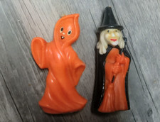 Vintage Gurley LOT Halloween novelty candles Witch and Ghost candle USA 5.5