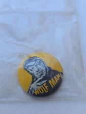 1960's WOLF MAN Wolfman Universal monster pinback button ELWAR fb picture