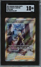 2023 Pokemon Cynthias Ambition Ultra Rare SGC 10 picture