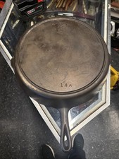 Rare Vintage Wagner Ware Sidney -O- No. 14 Cast Iron Skillet #14A picture