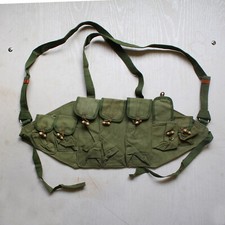 Original Vietanm War Chinese Type 56 Chest Rig Surplus Bandolier Pouch Green picture
