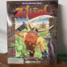 Very Nice 1990 Zeliard MS-DOS 3.5” DD EGA Arts Computer PC Game With Poster picture