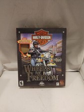 Harley Davidson Wheels Of Freedom Big Box CD Rom Windows 95/98 Game New Bandana picture