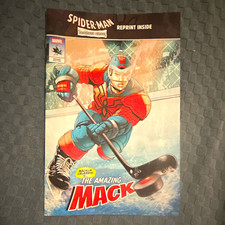 Marvel Spider-Man Macklin Celebrini Sharks Homegrown Heroes #2 Variant Cover picture