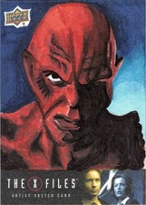 2019 Upper Deck The X-Files Monsters of the Weeks Sketch Card Chris Thorne 1/1 picture