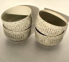 KUTANI Japan , 4 Vintage Cups With Earthy Tones🇯🇵 picture