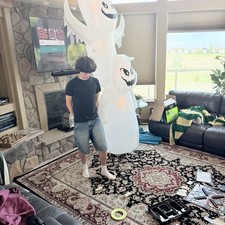 RARE Gemmy Colossal 12’ Lighted Halloween Giant Ghost Stack Airblown Inflatable picture