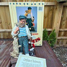The Beachcombers Old Salts Welcome Home 1995 Nautical Resin Figurine Box COA picture