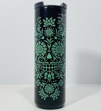 Starbucks Mexico Day Of The Dead Stainless Insulated Tumbler Hot Cup Sugar Skull picture