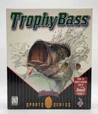 Vintage 1998 Trophy Bass PC game, original box, unused/unplayed, factory sealed picture