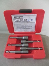 Craftsman Power Bolt-Out Bolt & Screw Remover Tool Set 5 Piece Tools in Case picture