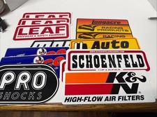 VINTAGE STICKER LOT OF 14 Racing Stickers Leaf Pro Longacre Schoenfeld picture