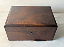 Antique Wood Presentation Jewelry Box Boston Potato Chips Advertising Panel picture