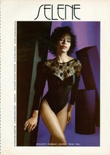 SELENE Lingerie Magazine Print Ad Advert Bra Hosiery Underwear 1pg 1987 picture
