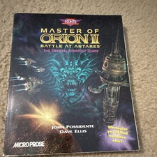 Master of Orion II Battle at Antares Official Strategy Guide Prima PC 1996 picture