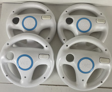Lot Of 4 Official Nintendo OEM White Wheels For Wii Mario Kart picture